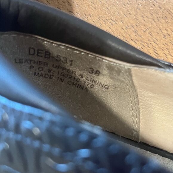 Alegria Deb 531 Debra Rose Embossed Black Leather Shoes Size 38 - 8-8.5 US - Picture 5 of 16